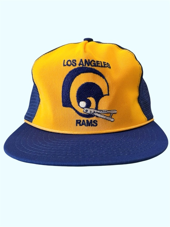 NFL Other - Vintage 80s 90s Los Angeles Rams NFL Football Mesh Trucker Hat SnapBack Rope